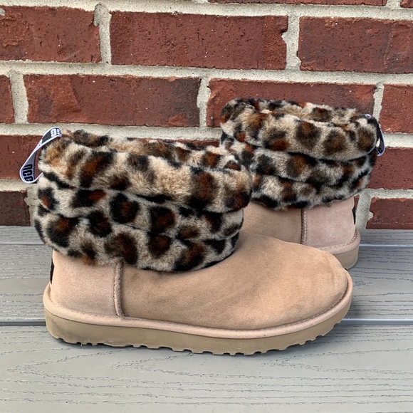 UGG Mini Fluff Quilted Animal Print Boot - Picture 11 of 13